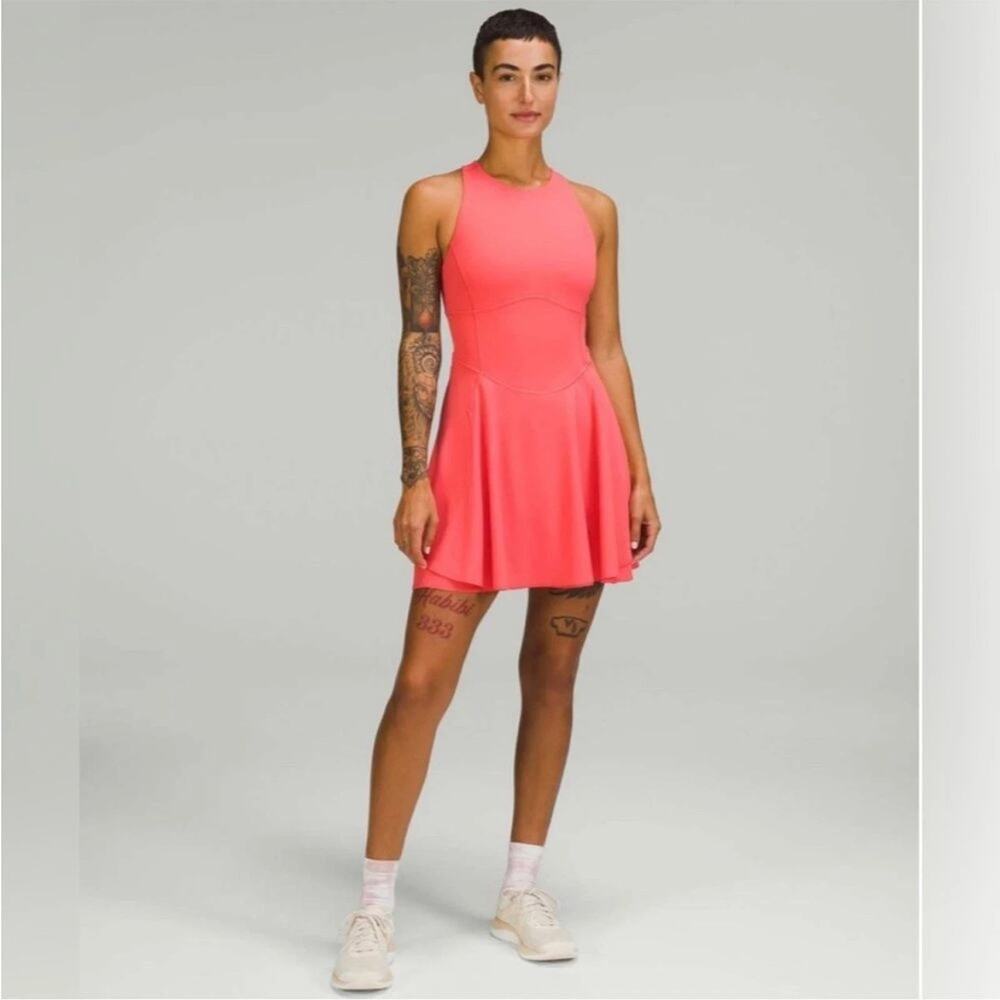 Lululemon Pale Raspberry Court Crush Tennis Performance Skort Dress Size 6
